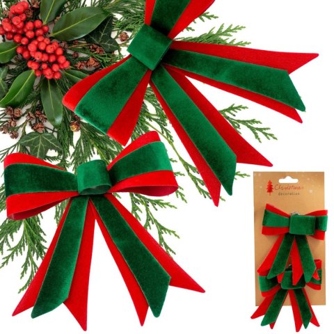 KOKARDA DEKORACYJNA 14CM 2SZT