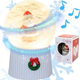 KULA ŚNIEŻNA GRAJĄCA 147MM LED MIKOŁAJ