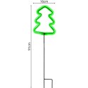 NEON CHOINKA ZIELONA 87 LED NA BATERIE 16x91CM LUCA