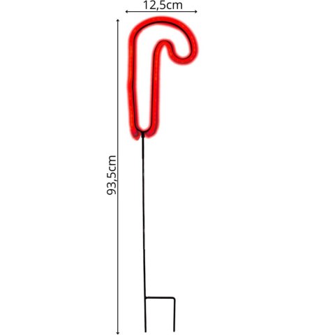 NEON LASKA ŚWIĄTECZNA 79 LED NA BATERIE 12,5x93,5CM LUCA