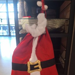 ŚWIĄTECZNY WOREK NA PREZENT 70x50CM MICA - PAS