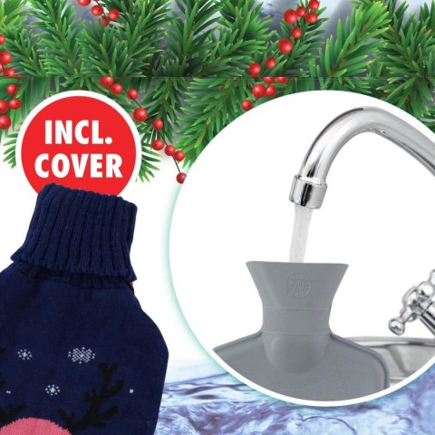 TERMOFOR GUMOWY W POKROWCU ALPINA 1,7L GRANATOWY