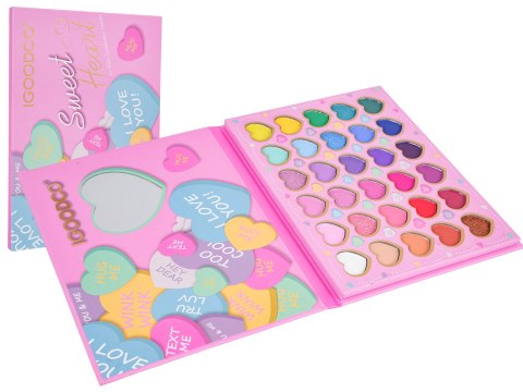 MEGA Zestaw do Makijażu Serduszka