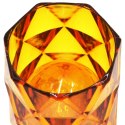 MINI LAMPA DEKORACYJNA 6 CM AMBER CIEPŁY BIAŁY 1 LED