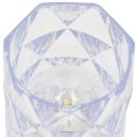 MINI LAMPA DEKORACYJNA 6 CM TRANSPARENTA CIEPŁY BIAŁY 1 LED