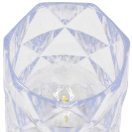 MINI LAMPA DEKORACYJNA 6 CM TRANSPARENTA CIEPŁY BIAŁY 1 LED