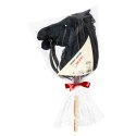 Zestaw Skippi - Hobby Horse Czarny i przeszkoda do skakania 135 cm