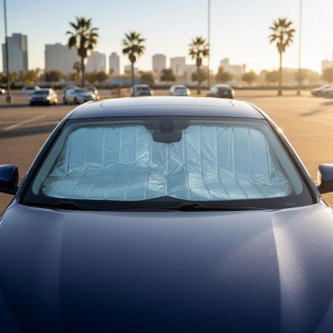 PRZECIWSŁONECZNA OSŁONA NA SZYBĘ SKŁADANA 130x60CM DUNLOP