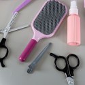 Zestaw fryzjerski dla dzieci suszarka prostownica światło dźwięk 15 elementów