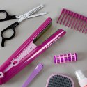 Zestaw fryzjerski dla dzieci suszarka prostownica światło dźwięk 15 elementów
