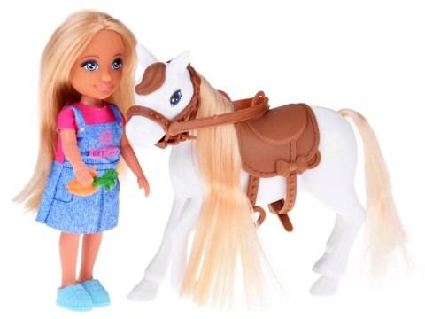 Ankiki Zestaw Lalka Farmerka z Koniem, Autkiem i Przyczepą ZA5881