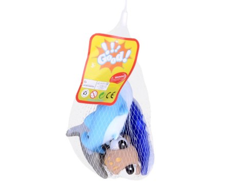 Gumowe zwierzątka do kąpieli x4 Żółw Rekin Wieloryb Płaszczka ZA5858