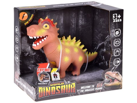Interaktywny gumowy dinozaur figurka z dźwiękiem RYCZY ZA5725