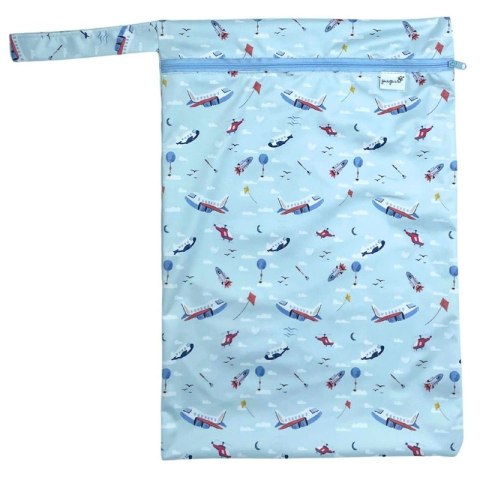 Średni worek na basen i pieluszki SAMOLOTY