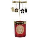 Świeca zapachowa świąteczna karuzela czerwona