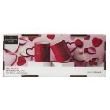 Zestaw 2 kubków Amour 300ml czerwone