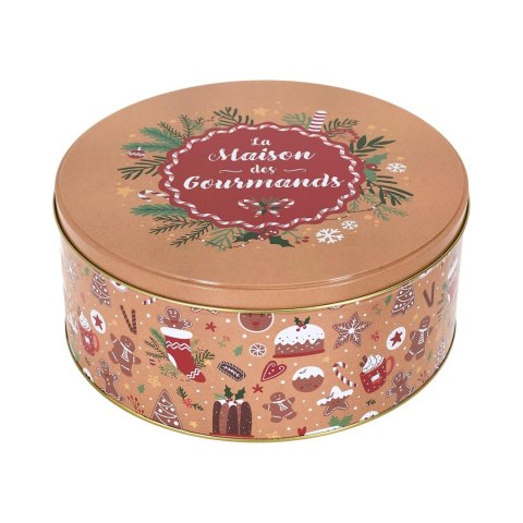 Zestaw 3 pudełek świątecznych metalowych