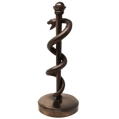 Laska Eskulapa Figurka Prezent Dla Lekarza Medyka - 30 cm Żywica - MC-9634
