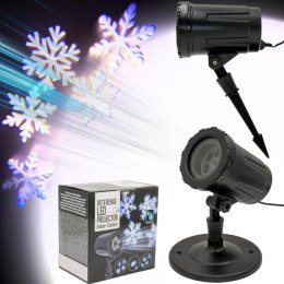 PROJEKTOR RZUTNIK LED PŁATKI ŚNIEGU