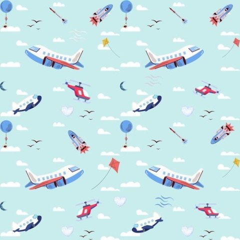 Pieluszka AIO (all in one) Mini OS 5-11kg - SAMOLOTY