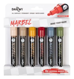 Zestaw 6 markerów MARBEL 4mm Natura