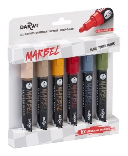 Zestaw 6 markerów MARBEL 4mm Natura