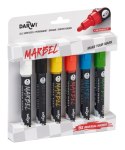 Zestaw 6 markerów MARBEL 4mm Podstawowe