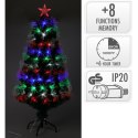 CHOINKA DEKORACYJNA ŚWIATŁOWODOWA MULTIKOLOR 120CM