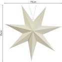 GWIAZDA DEKORACYJNA WISZĄCA PAPIEROWA 75CM BIAŁA