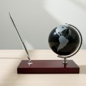 Elegancki Zestaw Dekoracyjny na Biurko Globus Stojak na Długopis - Prezent dla Szefa - WBK