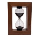 Klepsydra Piaskowa 3 Minuty w Drewnianej Ramie - Elegancka Dekoracja - M123