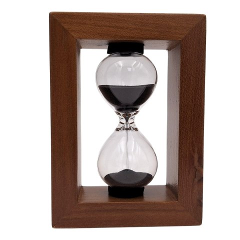 Klepsydra Piaskowa 3 Minuty w Drewnianej Ramie - Elegancka Dekoracja - M123