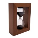 Klepsydra Piaskowa 3 Minuty w Drewnianej Ramie - Elegancka Dekoracja - M123