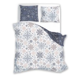 Pościel bawełniana 140x200 + 70x90 świąteczna wzór 077