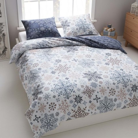 Pościel bawełniana 140x200 + 70x90 świąteczna wzór 077