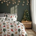 Pościel bawełniana 140x200 + 70x90 świąteczna wzór 078