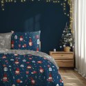 Pościel bawełniana 140x200 + 70x90 świąteczna wzór 081