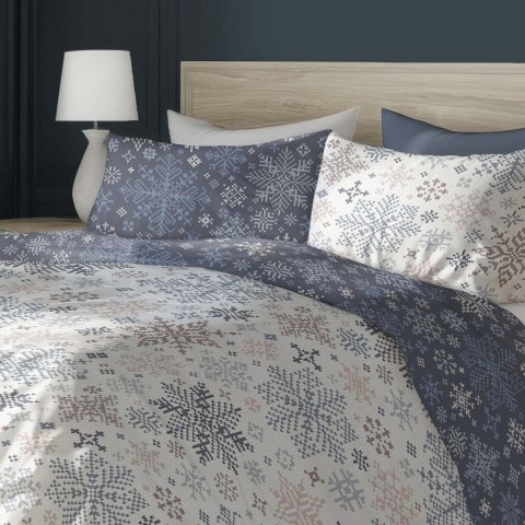 Pościel bawełniana 160x200 + 2x70x80 świąteczna wzór 077