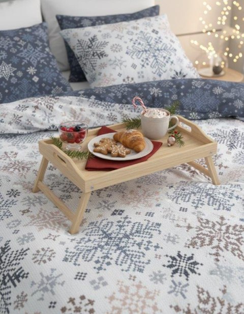 Pościel bawełniana 160x200 + 2x70x80 świąteczna wzór 077