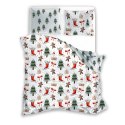 Pościel bawełniana 160x200 + 2x70x80 świąteczna wzór 078