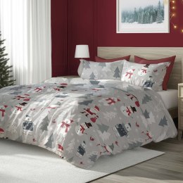 Pościel bawełniana 160x200 + 2x70x80 świąteczna wzór 079