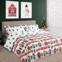 Pościel bawełniana 220x200 + 2x70x80 świąteczna wzór 075