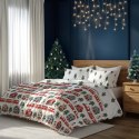 Pościel bawełniana 220x200 + 2x70x80 świąteczna wzór 075