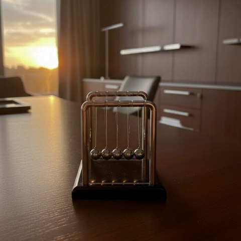 Wahadło Kulki Newtona - Gadżet na Biurko - YG002C