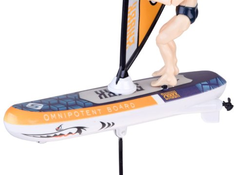Zdalnie sterowany świecący WINDSURFER pływający na pilota RC0740