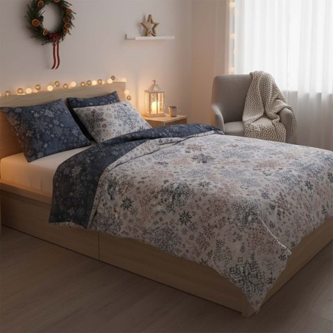 Pościel bawełniana 220x200 + 2x70x80 świąteczna wzór 077