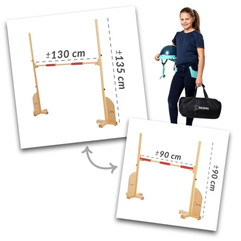 Drewniana przeszkoda do skakania Hobby Horse Skippi