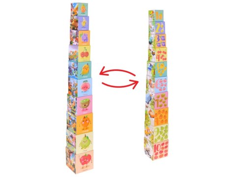 Edukacyjne puzzle sześcienne dla dzieci - kreatywna układanka 10szt. ZA5868