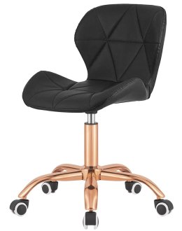 Krzesło obrotowe VASTO OFFICE PU BLACK ROSE GOLD