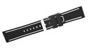 Pasek silikonowy CZARNO-BIAŁY U14-20-1